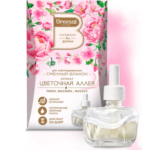 Сменный флакон для электрического диффузора Breesal Цветочная аллея (6) ELDF010