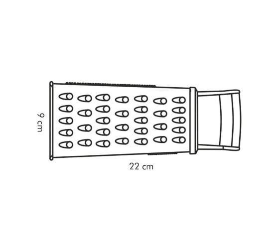 Терка Tescoma с пластмассовой ручкой HANDY 643780