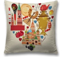 Декоративная наволочка JOYARTY Российская любовь на молнии, 45x45 см sl_378833