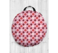 Декоративная подушка-сидушка JoyArty Цветные ромашки на пол круглая, 52 см dsfr_423260