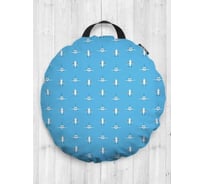 Декоративная подушка-сидушка JoyArty Самолет в движении на пол круглая, 52 см dsfr_423739