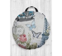 Декоративная подушка-сидушка JoyArty Элигантный Париж на пол круглая, 52 см dsfr_423826