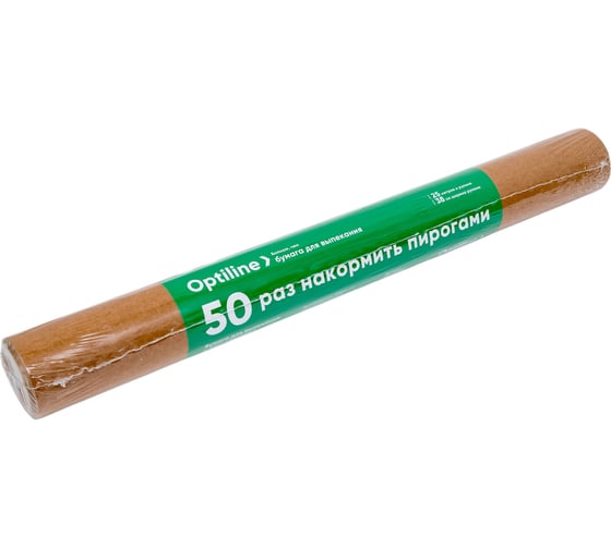 Бумага для выпечки Optiline 38 см x 25 м, коричневая 39-0282