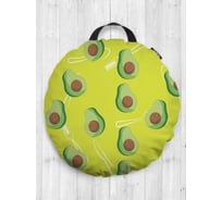 Декоративная подушка-сидушка JoyArty Авокадо на пол круглая, 52 см dsfr_423840