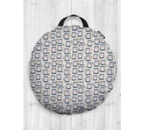 Декоративная подушка-сидушка JoyArty Удивленная мордочка на пол круглая, 52 см dsfr_110970