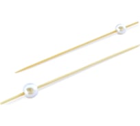 Бамбуковая пика Optiline ПЕРЛАМУТРОВАЯ ЖЕМЧУЖИНА 12 см, 100 шт. 10-0668