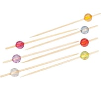 Бамбуковая пика Optiline КРИСТАЛЫ КРУГЛЫЕ С ГРАНЯМИ 9 см, 100 шт. 10-1138