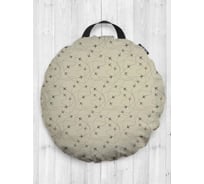 Декоративная подушка-сидушка JoyArty План полета на пол круглая, 52 см dsfr_423750