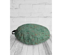 Декоративная подушка-сидушка JoyArty Мир кактусов на пол круглая, 52 см dsfr_423824