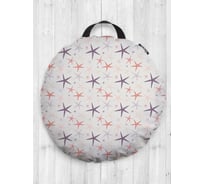 Декоративная подушка-сидушка JoyArty Звезды морские на пол круглая, 52 см dsfr_423852