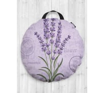 Декоративная подушка-сидушка JoyArty Цветочный винтаж на пол круглая, 52 см dsfr_423825