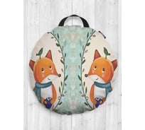 Декоративная подушка-сидушка JoyArty Уютный лисенок на пол круглая, 52 см dsfr_425006