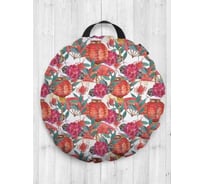 Декоративная подушка-сидушка JoyArty Японский сад на пол круглая, 52 см dsfr_423735