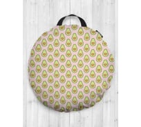 Декоративная подушка-сидушка JoyArty Мало половин на пол круглая, 52 см dsfr_91963