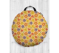 Декоративная подушка-сидушка JoyArty Милые сердечки на пол круглая, 52 см dsfr_423881