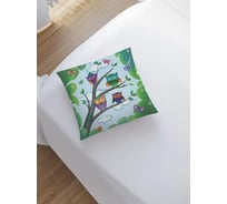 Декоративная наволочка JoyArty Совы на ветках на молнии, 45x45 см sl_378651