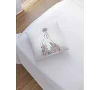 Декоративная наволочка JoyArty Прекрасная леди весны на молнии, 45x45 см sl_385296