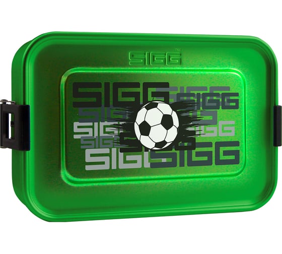 Ланчбокс Sigg Metal Box Plus S Football, 0.9 л, зеленый 8591.80