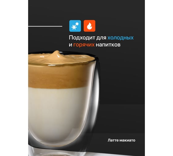 Набор стеклянных стаканов с двойными стенками, прозрачный стакан с двойным стеклом и двойным дном Limpid Side 2 шт., 350 мл Z0090