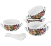 Набор бульонниц с ложками Pomi d'Oro P290022