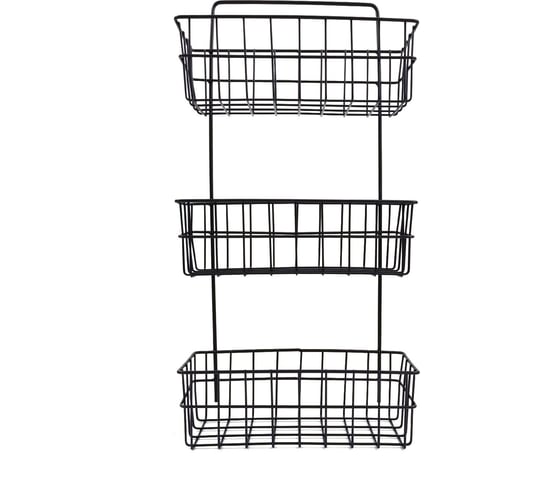 Подвесная полка Union универсальная, 3 полки, крючки 2 шт., 25,5x10x51 см 21BT1194B 1