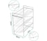 Настольная универсальная полка Union 3 полки, 37x18,5x37,5 см 21US02-425W 2