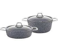 Набор посуды OURSSON серый CS2604A/GR