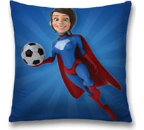 Декоративная наволочка JoyArty Супервумен 45x45 см, на молнии sl_378836