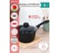 Ковш InHome Мечта, индукционный, 2,0 л, стеклянная крышка IND09 2,0/M0 2