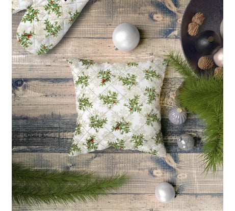 Декоративная стеганая подушка WENGE 45x45 В ожидании Нового года 942396