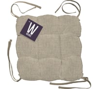 Чехол на табурет с тафтингом WENGE 40x40, Juliet sand 775154