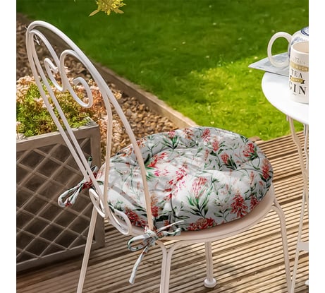 Чехол на табурет с тафтингом WENGE d40, Floral aura 953061