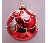 Шар бусы Волшебная страна syblqa-0523111 8 см, цвет красный 106383