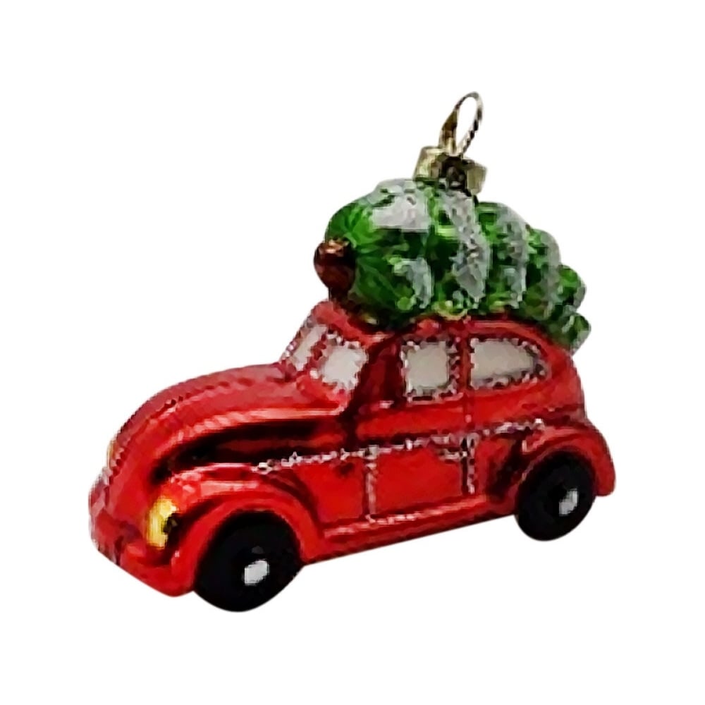 Елочное украшение Волшебная страна машинка с елкой 106240 - выгодная ...
