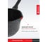 Ковш InHome 0.75 л, стеклянная крышка, серия Stone Power, Гранит IVLS/0.75 6