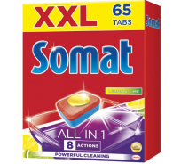 Таблетки для посудомоечных машин SOMAT 65шт, All-in-1 2489254 606079
