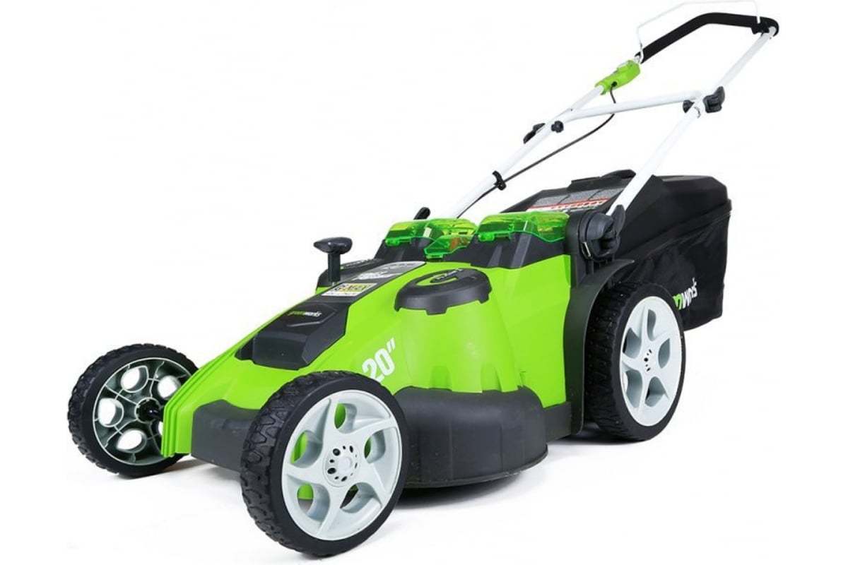 Greenworks twin store force lawn mower