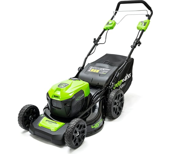 Газонокосилка GreenWorks 40V G-Max GD40LM46SP без АКБ и ЗУ 2506807 - выгодная цена, отзывы, характеристики, фото - купить в Москве и РФ