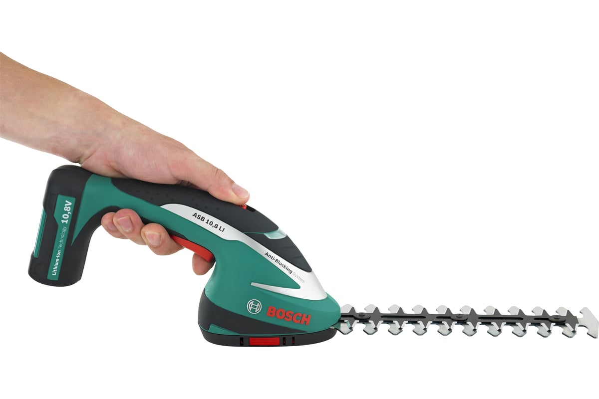 Bosch asb 10.8 v clearance 20cm cordless hedge trimmer