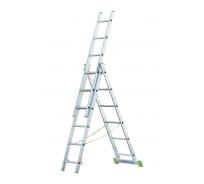 Трехсекционная алюминиевая лестница RIGGER 3x8 101308
