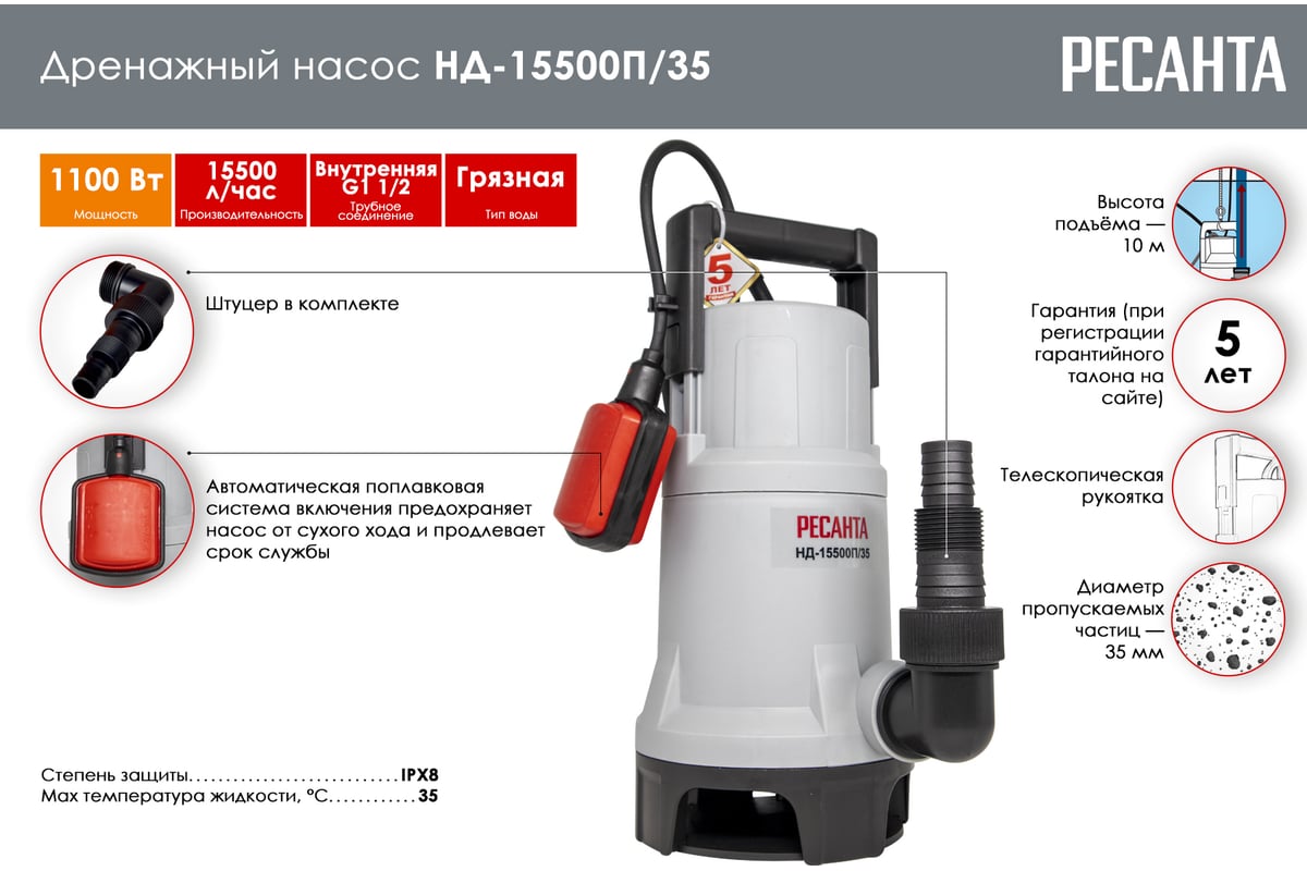 Дренажный насос ресанта. Дренажный насос нд-15500п/35 Ресанта. Дренажный насос Калибр НПЦ-1100/35п. Насос дренажный нд-15500н/35в Ресанта 77/2/4. Дренажный насос нд-11000п/5 Ресанта ( 400вт , 188л/мин , h=8м ).