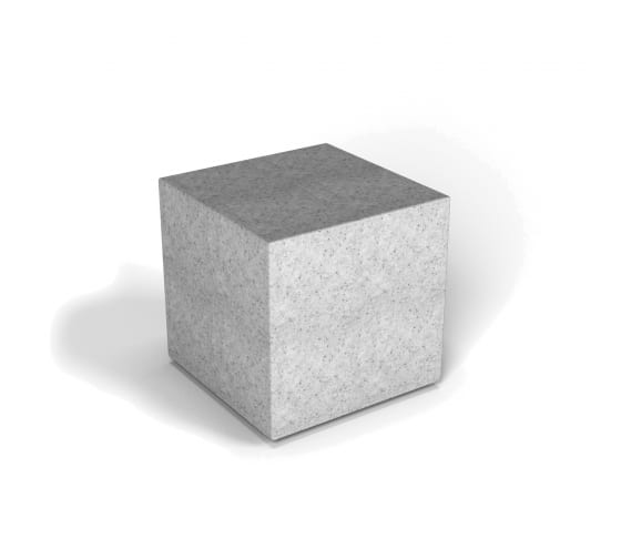 Декоративная фигура куб белый гранит Flox 930.0001.004.0 1