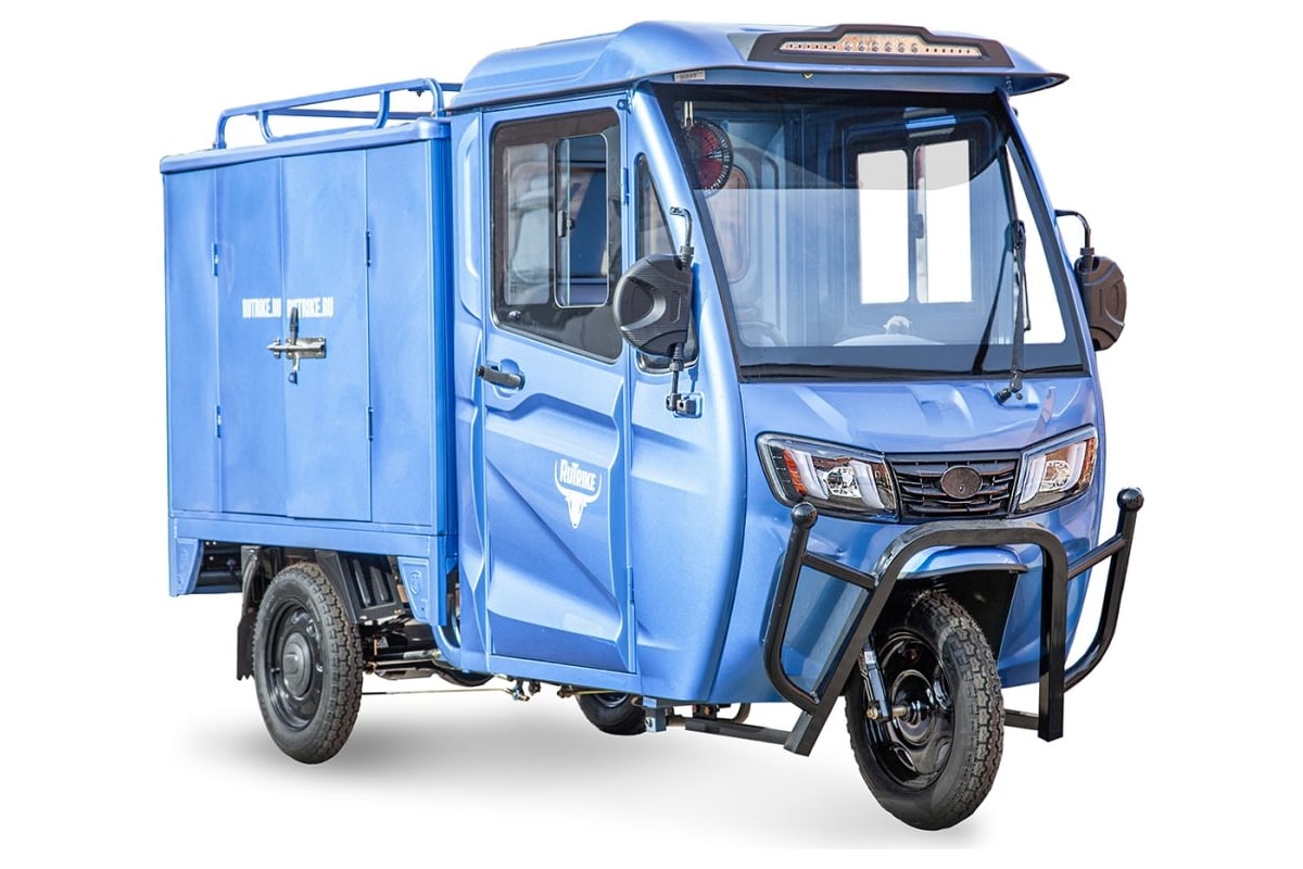 Грузовой электротрицикл Rutrike КАРГО Кабина Дуал темно-синий 024460-2758 -  выгодная цена, отзывы, характеристики, фото - купить в Москве и РФ