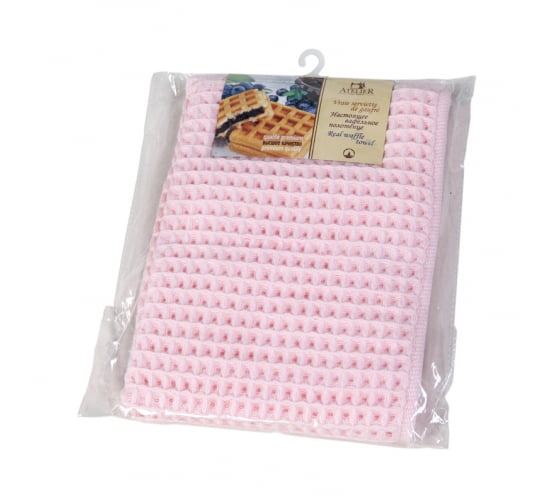 Вафельное полотенце Atelier 34х72 см, цвет розовый Waf67332 1