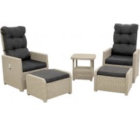 Комплект уличной мебели B:rattan MANCHESTER OTTO SET 2, серый CHR02GA