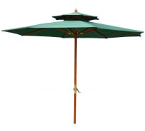 Двухуровневый деревянный зонт с механизмом подъема уДачная Мебель TJWU-006-300-8-48
