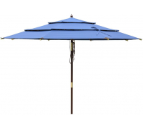 Трехуровневый деревянный зонт с механизмами блокировки и наклона уДачная Мебель TJWU-007-300-8-48