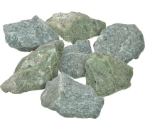 Камень Банные штучки Хакасский жадеит колотый, мелкий (40-80 мм), в коробке 10 кг 33718