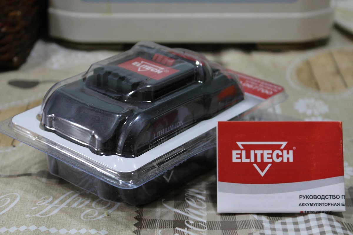 Elitech аккумулятор 18 в