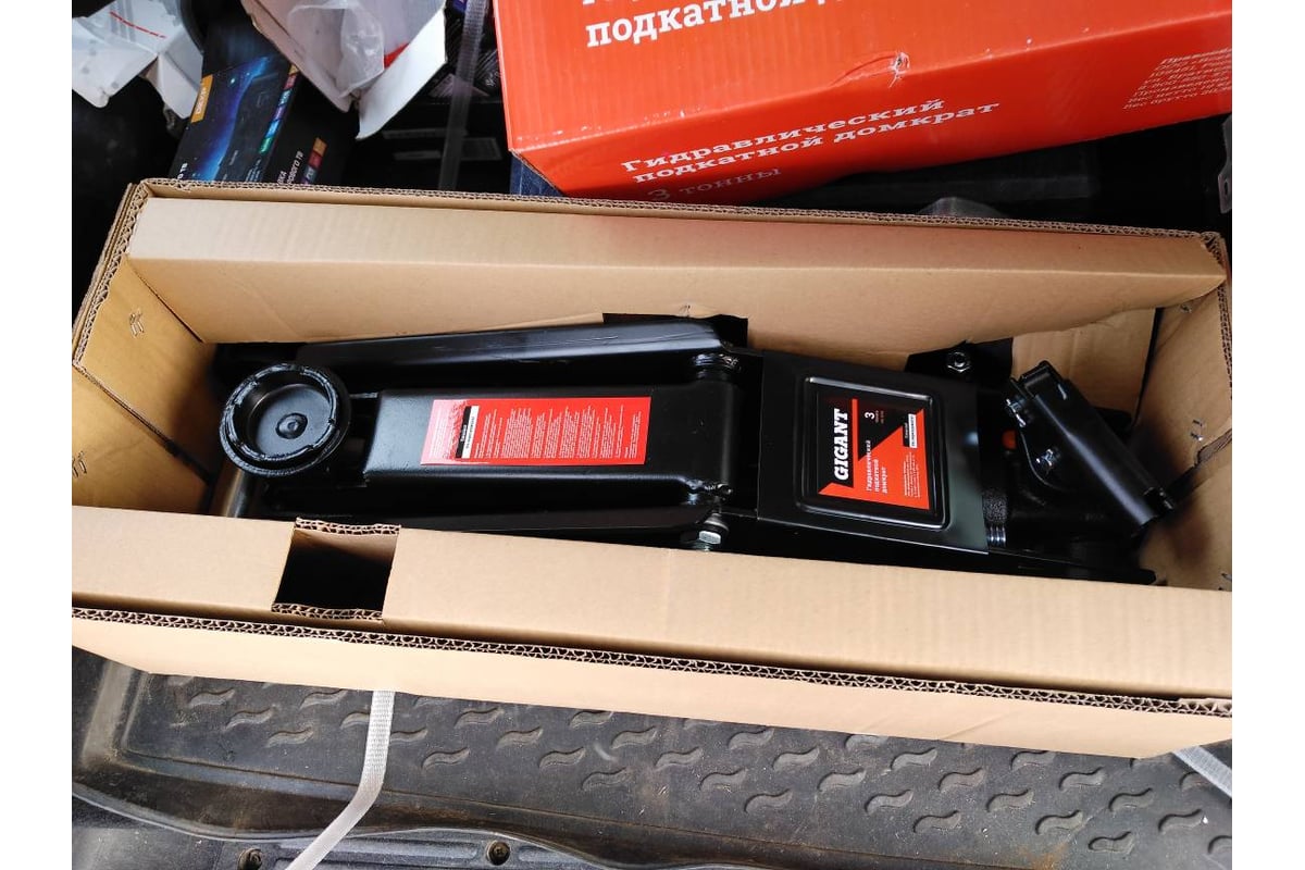 Гидравлический подкатной домкрат 3Т Gigant, подхват 130мм, подъем 410мм ...
